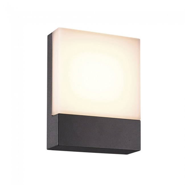 Lámpara LED de Pared (Aplique), DGW-1842, 18W, 6000K Blanco Frío, 85-265Vac, IP60, Negro, 360 Grados, Dimensiones: 200x160x45mm, Material: Aluminio, Uso en exterior techado o interior