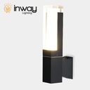 Lámpara LED de Pared (Aplique), DGW-1828, 10W, 3000K Blanco Cálido, 85-265Vac, IP60, Negro, 180 Grados, Dimensiones: 50x100x300mm, Material: Aluminio, Uso en exterior techado o interior