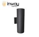 Lámpara LED de Pared (Aplique), DGW-990, 14W, 2x7W, 6000K Blanco Frío, 85-265Vac, IP65, Negro, 85 Grados, Dimensiones: Ф90x260mm, Material: Aluminio