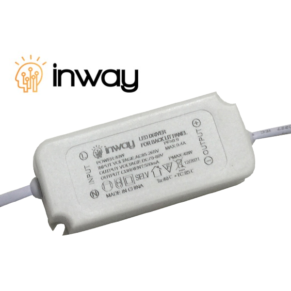 Driver p/Lámpara LED, IP20, 40W, 100-265Vac, Output: 70-80Vdc, 500mA