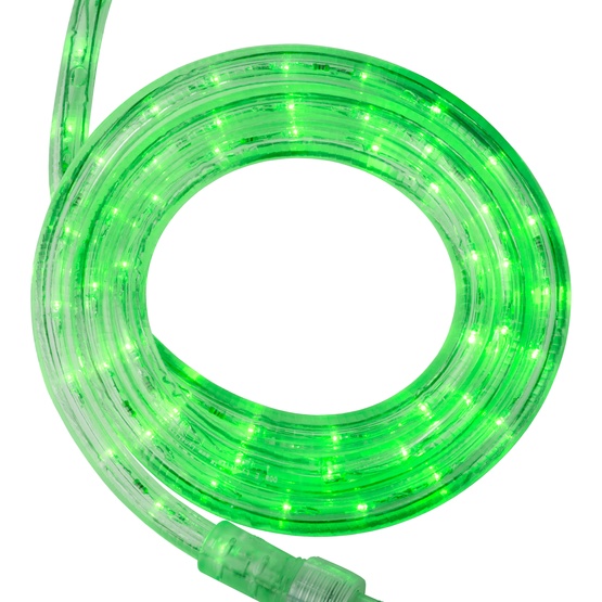 Manguera LED de Navidad de 3 pin, 110Vac, IP65, Verde, 36Led/Mts, 360 Grados