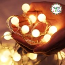 [DGPR-1027286] Extensión Navideña LED p/Exterior tipo Cherry de 18mm, 4W, 2700K Blanco Cálido, 50LED/5Metros, 110Vac, IP65