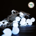 [DGPR-1027287] Extensión Navideña LED p/Exterior tipo Cherry de 18mm, 4W, 6000K Blanco Frío, 50LED/5Metros, 110Vac, IP65