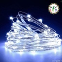 [DGPR-1027299] Extensión Navideña LED p/Interior Vintage, 3W, 6000K Blanco Frío, 200LED/2Metros, 110Vac, con Cable color cobre