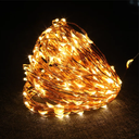 [DGPR-1027315] Extensión Navideña LED p/Exterior Vintage, 1.5W, 2700K Blanco Cálido Flash, 100LED/10Metros, 110Vac, con Cable color cobre, Conectable