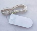 Extensión Navideña LED p/Exterior Vintage con batería, 0.3W, RGB, 20LED/2Metros, IP65