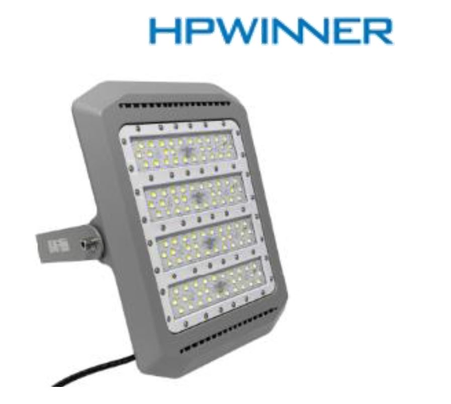 Lámpara Tunnel Light LED Modular TS21D-N3 con Cristal, 150W, 3000K Blanco Cálido, 1392, 3x63pcs, Tunnel Lighting, LUXEON 3030, 100-277Vac, Dimmable de 0-10Vdc, Supresor de pico externo de 20KV/10KA, con Brazo tipo U, IP68, Gris