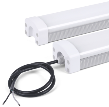 Lámpara Lineal Light (Tri-Proof) para Colgar LED, 60W, 3000K Blanco Cálido, Dimensiones: 1200mm, Frost, 100-277Vac, IP66, 120 Grados (UL)