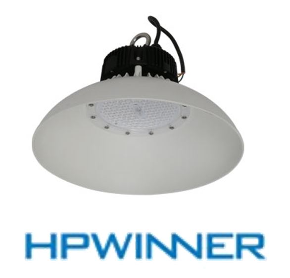 Lámpara High Bay Light LED Modular tipo UFO, TF21A, 60W, 5000K, 1862, 90 Grados, SANAN 3030, 50,000 horas de vida útil, 100-277Vac, Dimmable de 0-10Vdc, Con Supresor de Pico Interno de 6KV, IP65, Gris