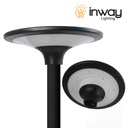 [DGPR-1027512] Lámpara Solar Garden Light LED, 20W,  con Panel Integrado de 11.5W, 10V, 4000K Blanco Natural, Con Batería de Litio 38.4Wh, 6.4V, 6000mAh, Base: 50-60mm, IP65, 360 Grados