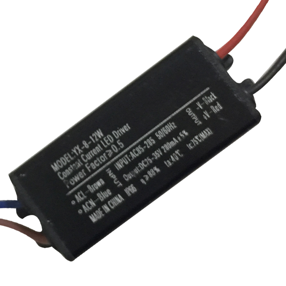 Driver p/Lámpara LED, IP66, 8-12W, 85-265Vac, Output: 25-35Vdc, 280mA