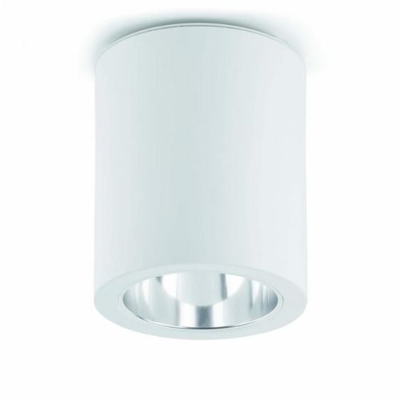 Aplique de Techo (Cajetín) Circular p/Bombilla, DG-1040, Base: E27, Dimensiones: Φ135x146mm, Blanco