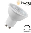 [DGPR-1027655] Bombilla LED Dicroica COB, 5W, 3000K Blanco Cálido, GU10, 110Vac, Dimmable, IP20, 30 Grados, Dimensiones: Ф50x60mm