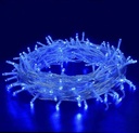 Extensión Navideña LED p/Exterior, 4W, Azul, 200LED/10Metros, 110Vac, Con cable clear de 3xφ0.15mm2, IP20, No incluye power