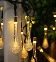 [DGPR-1027780] Extensión Navideña LED p/Exterior tipo gotas de agua, 2700K Blanco Cálido, 30LED/10Metros, 110Vac, IP65
