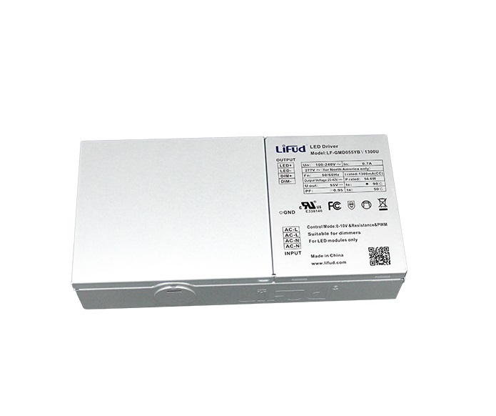 Driver p/Lámpara LED Dimmable de 0-10Vdc, (UL), IP20, 40W, 100-277Vac, Output: 25-42Vdc, 1000mA, PF>0.9