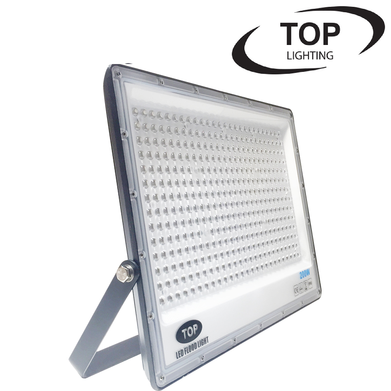 Reflector SMD TOP, 200W, 6000K Blanco Frío, 100-265Vac, IP65, 90 Grados, Negra, Dimensiones: 315x425x27mm