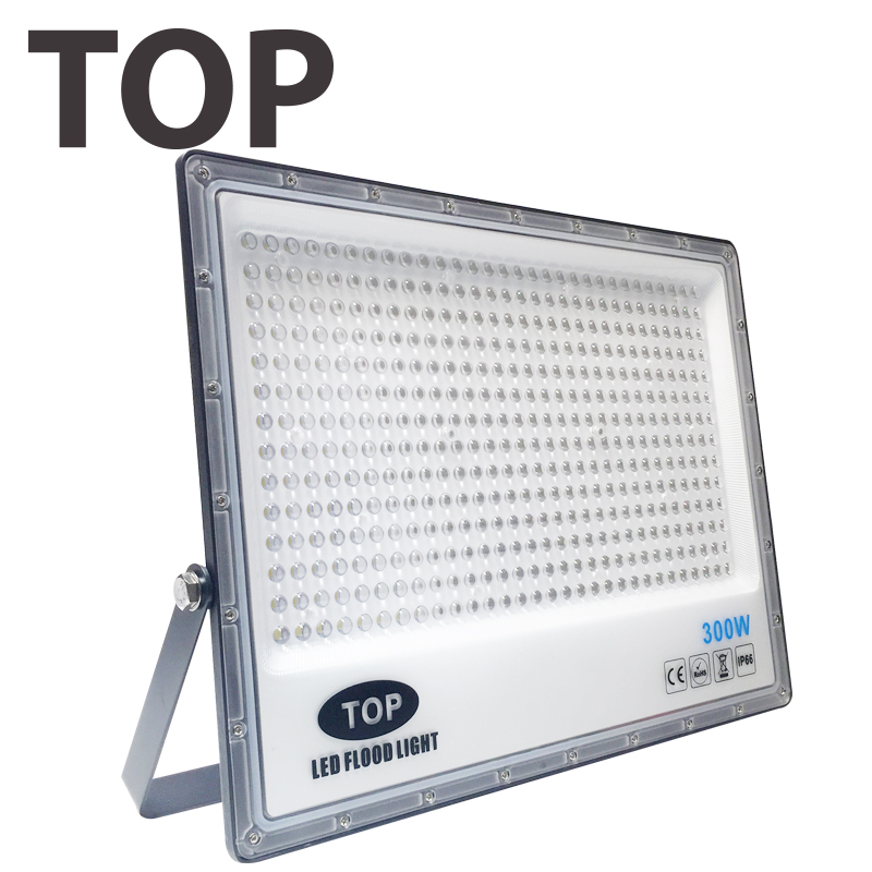 Reflector SMD TOP, 300W, 6000K Blanco Frío, 100-265Vac, IP65, 90 Grados, Negra, Dimensiones: 360x470x28mm