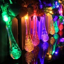 [DGPR-1027855] Extensión Navideña LED p/Exterior tipo gotas de agua, RGB, 30LED/10Metros, 110Vac, IP65, Incluye power