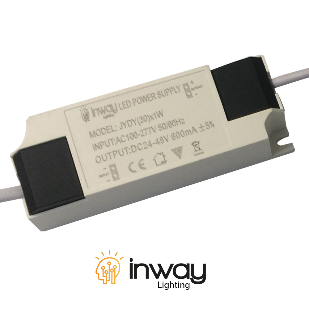 Driver p/Lámpara LED, IP20, 30W, 100-277Vac, Output: 24-48Vdc, 600mA