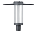 Lámpara Garden Light LED, DGIN-GWEA, 50W, 3000K Blanco Cálido, 100-277Vac, Base: 76mm, IP65, 120 Grados, Gris Oscuro