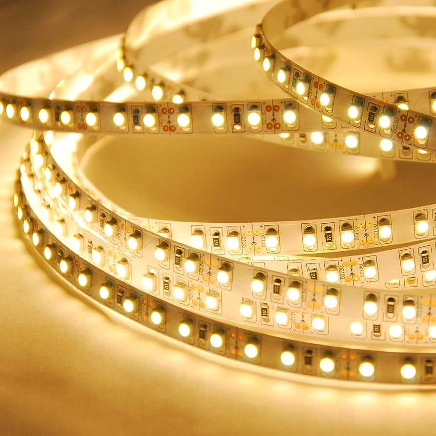 Cinta LED, SMD2835, 9.6W/M, 3000K Blanco Cálido, 48Vdc, CRI≥80, Largo: 30Mts, Ancho: 10mm, 120Led/Mts, IP20, 120 Grados