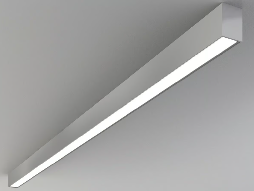 Lámpara Lineal Light para Colgar LED, 80W, 96"(240cm), 4000K Blanco Natural, Frost, 100-240Vac, 120 Grados