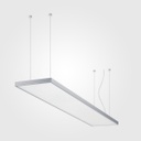 Kit Panel LED Rectangular, p/Colgar de Luz Directa (BackLit), 40W, 6000K Blanco Frío, 4000Lm, 100-277Vac, 12"x48"(300x1200mm), Borde Blanco