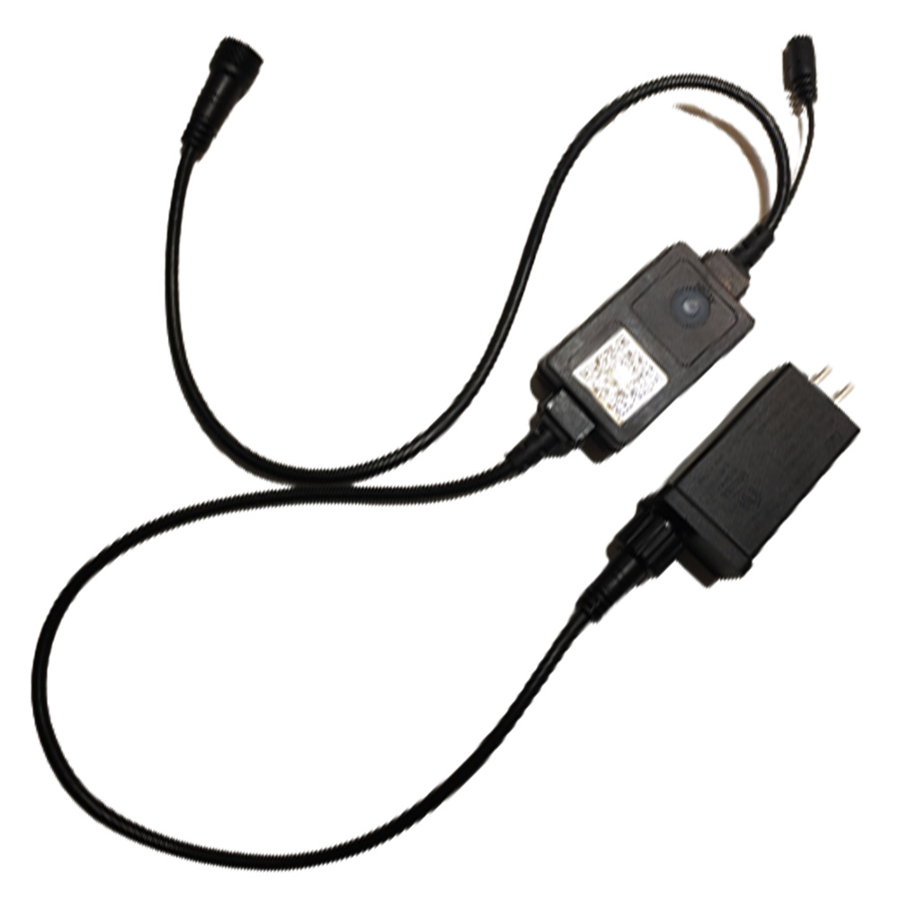 Controlador p/Productos Smart RGBW con Power Supply a 24Vdc, 500mA, Conectable, Con Cable de 10' (3m), Conector Hembra, IP67