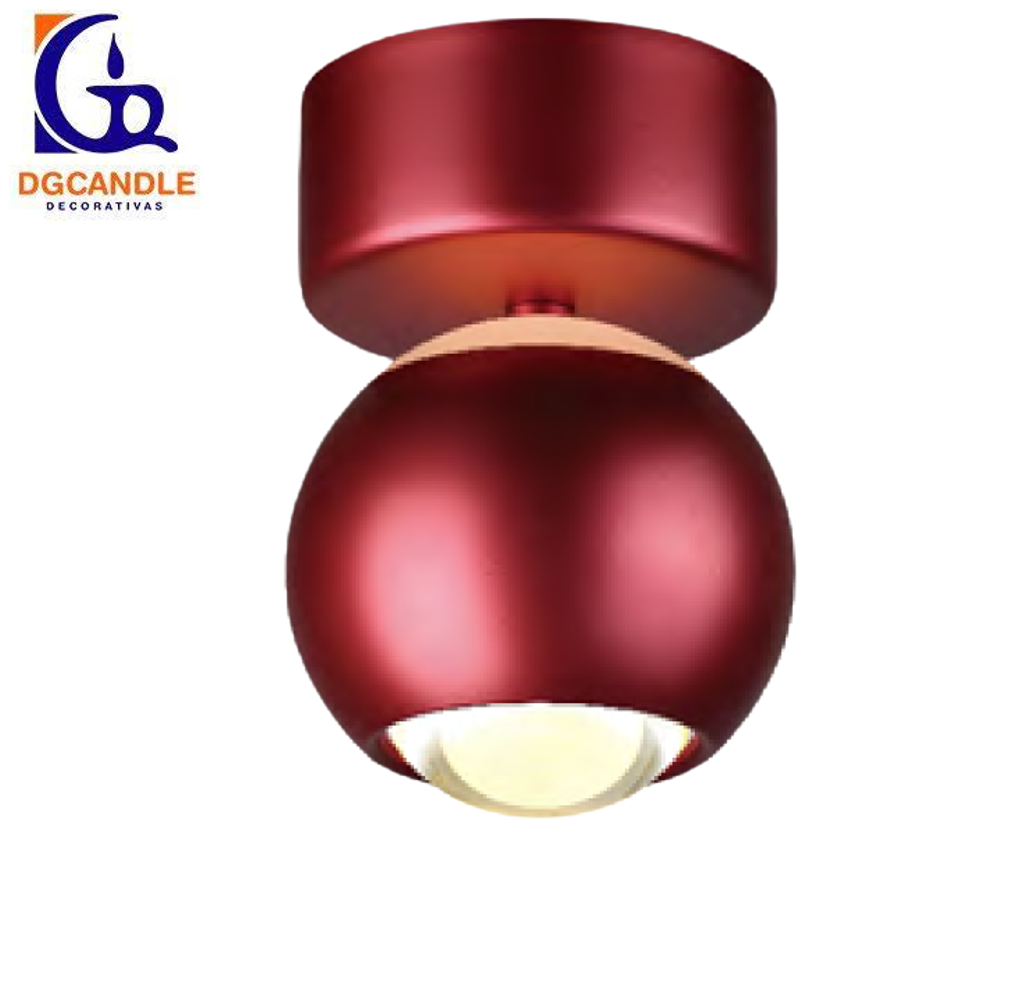 Lámpara LED Decorativa de Superficie, DG61241C, 5W, 4000K Blanco Natural, 85-265Vac, Dimensiones: Φ94x137mm, IP20, Rose Gold