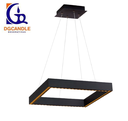 Lámpara LED Decorativa Colgante, DG51248P, 58W, 4000K Blanco Natural, 85-265Vac, Dimensiones: 623x623x1500mm, IP20, Negro