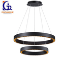 Lámpara LED Decorativa Colgante, DG50704P, 98W, 4000K Blanco Natural, 85-265Vac, Dimensiones: 805x805x1500mm, IP20, Negro