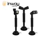 Bolardo LED, 15W, 3000K Blanco Cálido, 100-265Vdc, IP65, 25 Grados, Diámetro: 140mm, Gris Oscuro, Material: Aluminio