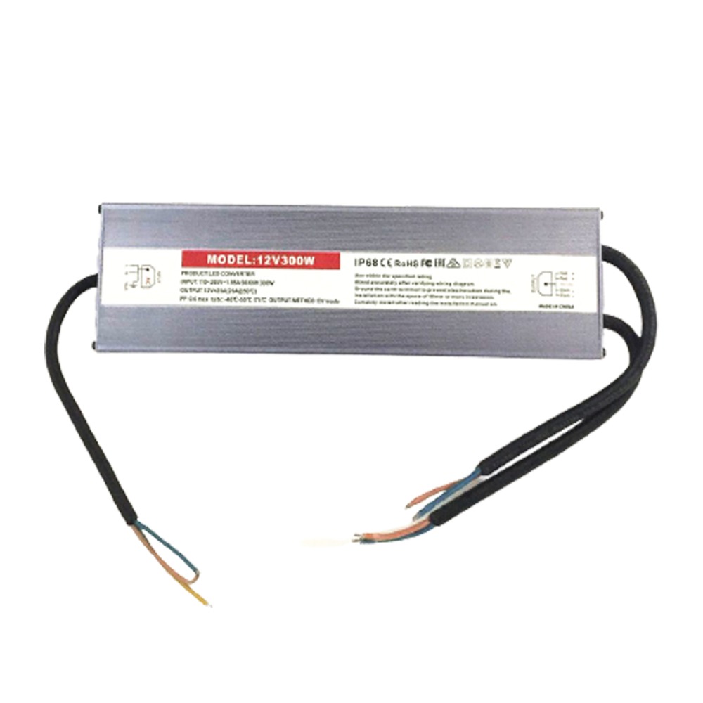 Fuente / Power Supply Voltaje Constante Corriente Variable LED, 300W, 100-277Vac, 12Vdc, 20A, IP67
