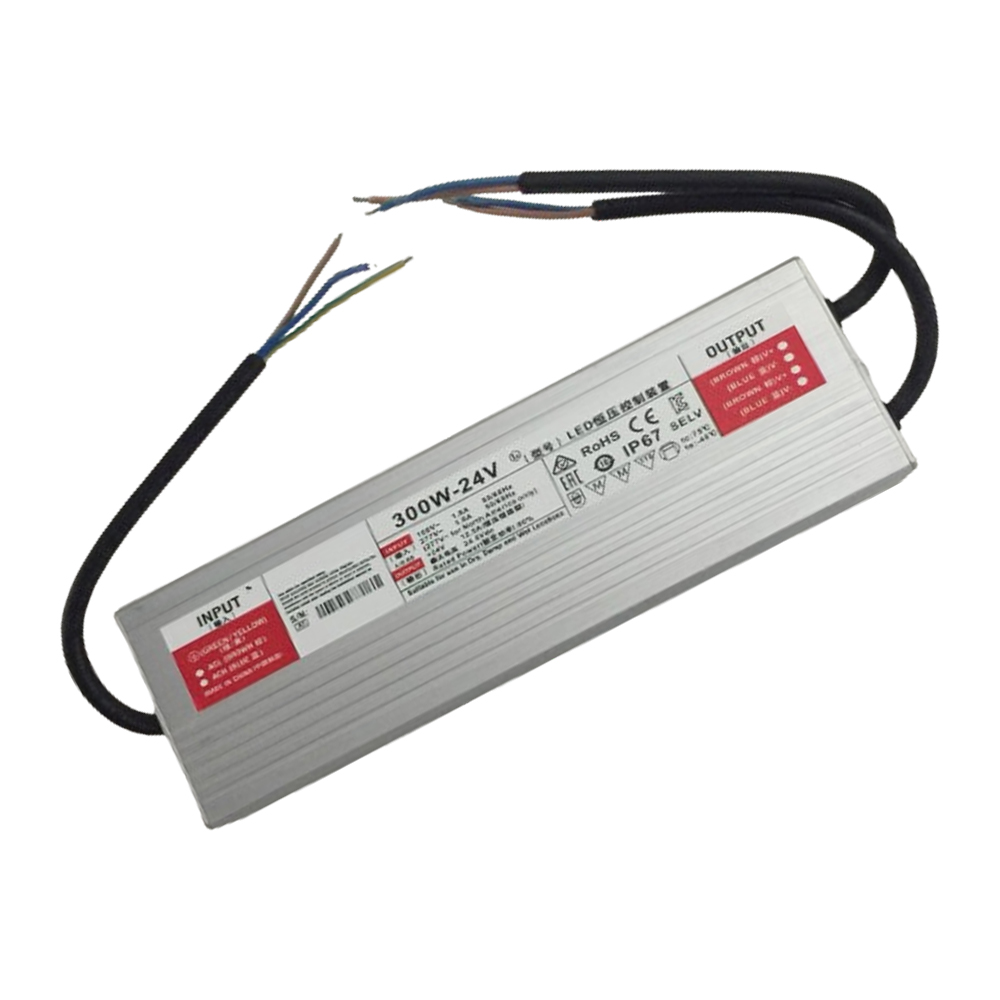 Power Supply Voltaje Constante Corriente Variable LED, 300W, 100-277Vac, 12Vdc, 20A, IP67