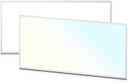 Kit Panel LED Rectangular de Luz Directa (BackLit) p/Empotrar con Switch, 25W / 30W / 40W / 45W / 50W, Múltiple CCT WW 3000K / 3500K / NW 4000K / 5000K / CW 6000K, 110Lm/w, 100-277Vac, Dimmable de 0-10Vdc, 24"x48"(600x1200mm), Borde Blanco con Certificación UL