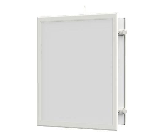 Kit Panel LED Cuadrado de Luz Directa (Cleanroom BackLit) p/Empotrar con Switch, 25W / 30W / 40W, Múltiple CCT NW 4000K / 5000K / CW 6000K, 110Lm/w, 100-277Vac, Dimmable de 0-10Vdc, 24"x24"(600x600mm), Borde Blanco con Certificación UL, IP65