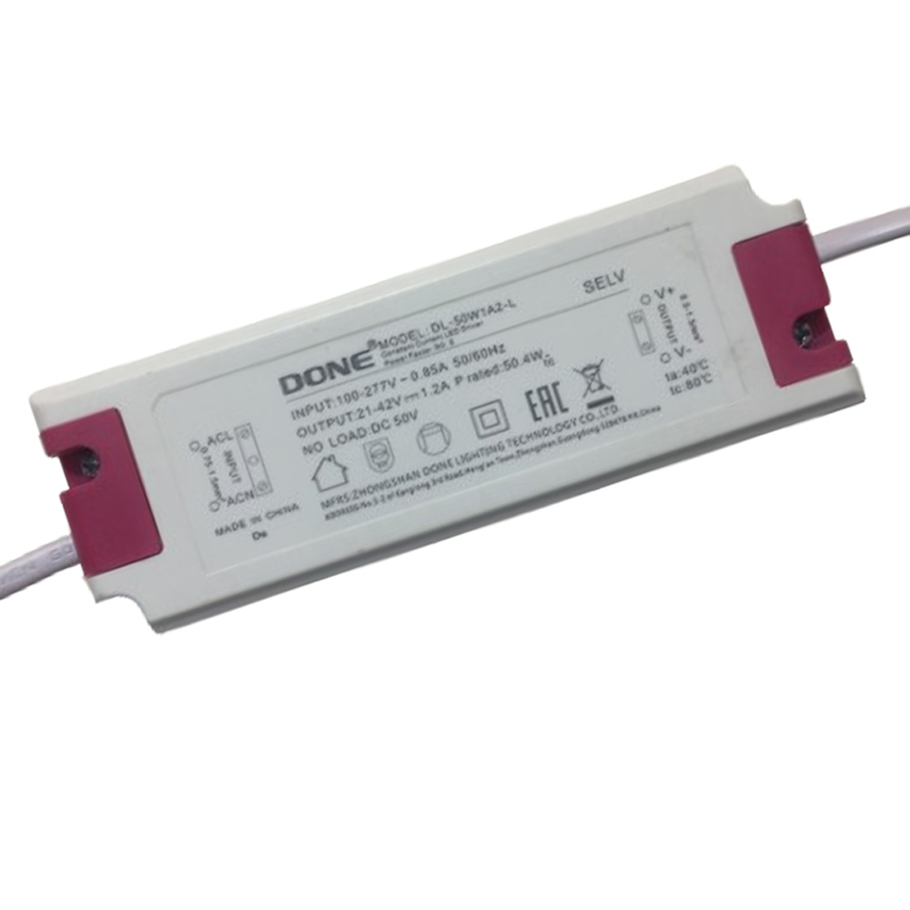 Driver p/Lámpara LED, IP20, 50W, 100-277Vac, Output: 21-42Vdc, 1050mA