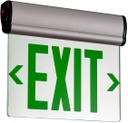 Letrero de Salida Retroiluminado LED color Verde, 120-277Vac, con Batería integrada de 4.8V, 700mAh, 90 minutos