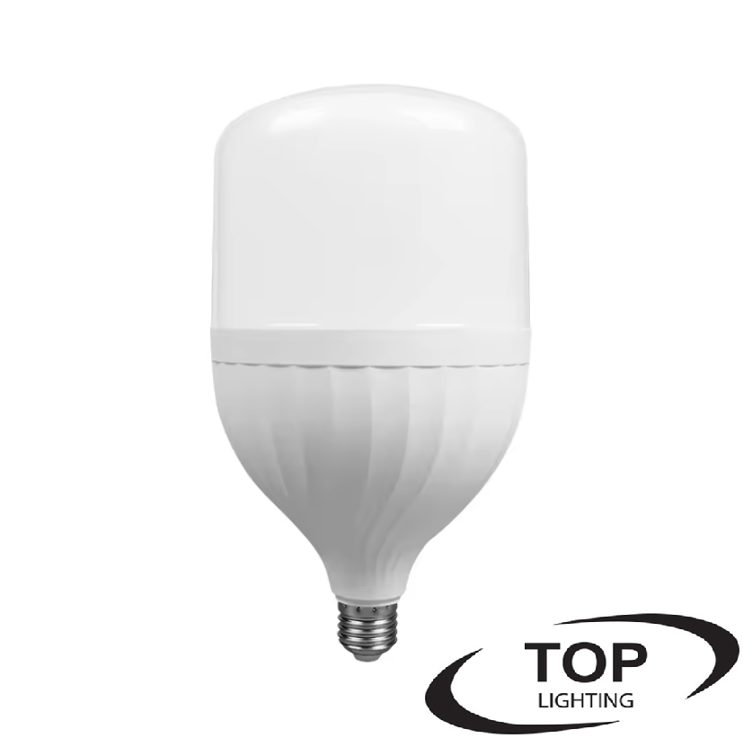 Bombilla LED TOP-T135, 50W, 6000K Blanco Frío, 100-265Vac, E27, Dimensiones: Φ135x225mm, IP20, 270 Grados