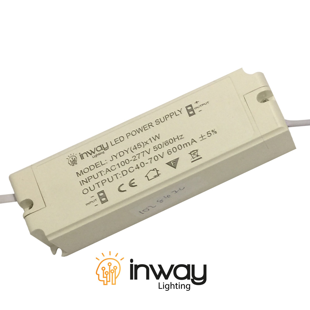 Driver p/Lámpara LED, IP20, 45W, 100-277Vac, Output: 40-70Vdc, 600mA