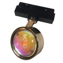 Lámpara de Superficie Magnética LED Spot Round de 20mm de ancho, 10W, 3000K Blanco Cálido, 48Vdc, 120 Grados, Dorado