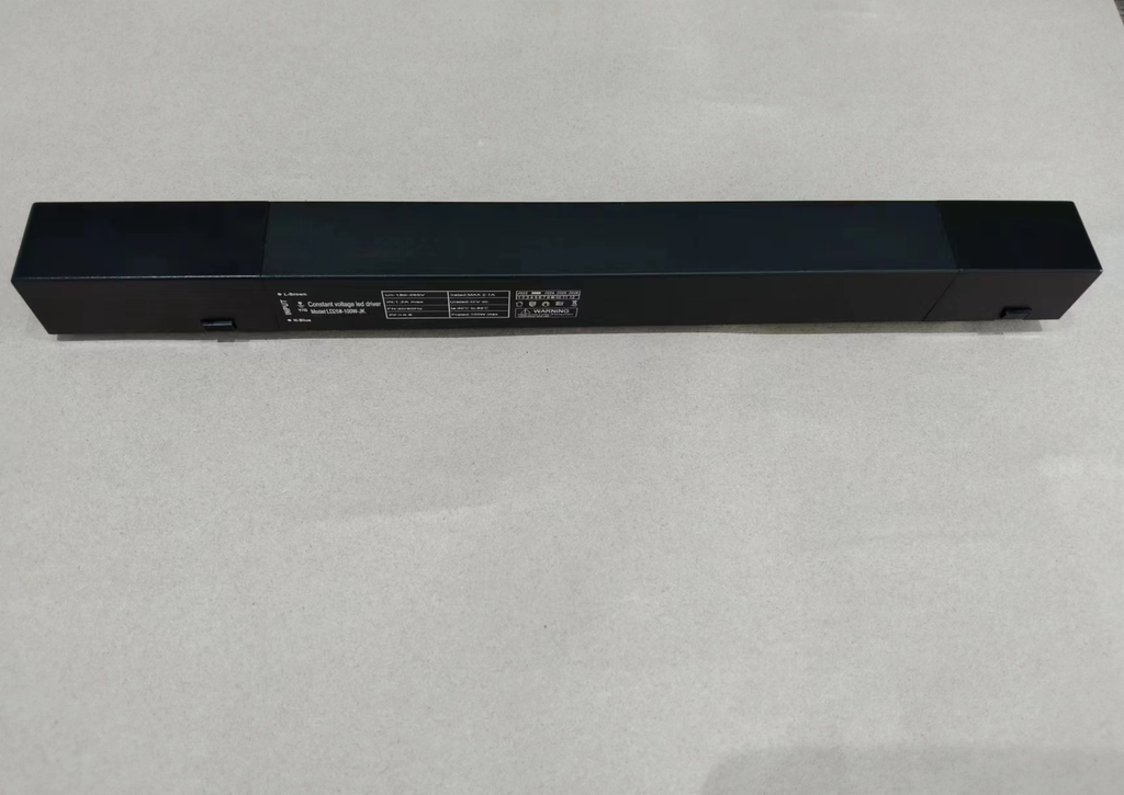 Driver para Lámpara Magnética de 2 cables y 27mm de ancho, 100W, 12&quot;(305mm), 110-220Vac, 48Vdc, Negro