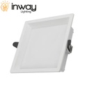 Down Light LED Cuadrada, 36W, 6000K Blanco Frío, 100-260Vac, Cabeza no movible, Dimensiones: 180x180x40mm, IP20, 120 Grados