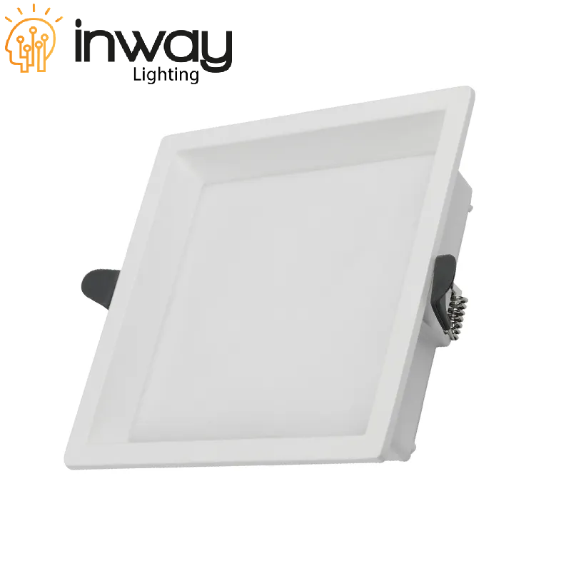 Down Light LED Cuadrada, 36W, 4000K Blanco Natural, 100-260Vac, Cabeza no movible, Dimensiones: 180x180x40mm, IP20, 120 Grados