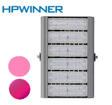 Reflector LED Modular FL2C-6, Rosado, 300W, 6 Módulos, 3 Rojos, M16B (28pcs), 3160, 60 Grados, Luxeon 5050 y 3 Azules, M2A (18pcs), 3560, 60 Grados, Luxeon 3535, 100,000 horas de vida útil, 100-277Vac, IP68, Gris