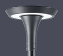 Lámpara Garden Light LED, DGIN-GS75, 75W, 3000K Blanco Cálido, 100-277Vac, Con supresor de pico externo de 10KV, 50,000 horas de vida útil, Base: 76mm, IP66, 120 Grados