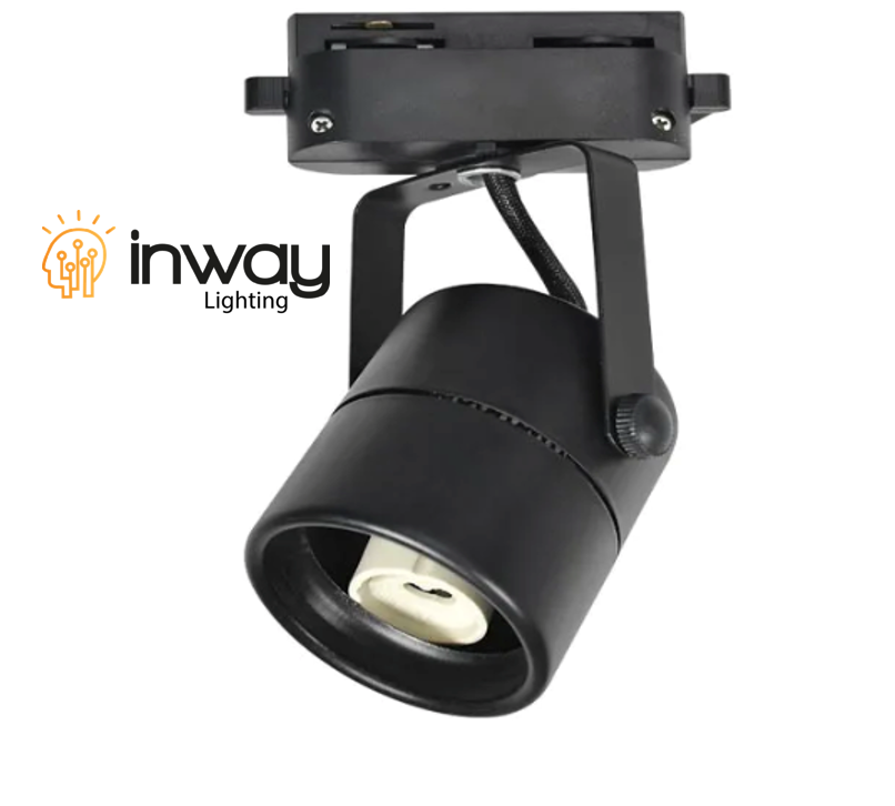 Cajetín p/Lámpara de Riel (Track light) LED, DG-5402-2, Base: GU10, 2 cables, Dimensiones: 60x90mm, Negro