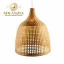 [DGPR-1028806] Lámpara Decorativa Artesanal, Tejido del Viento, Colgante, E27, Dimensiones: Φ420xH480mm, Material: Bamboo