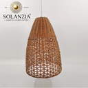 Lámpara Decorativa Artesanal, Brisa Natural, Colgante, E27, Dimensiones: Φ350xH500mm, Material: Rattan